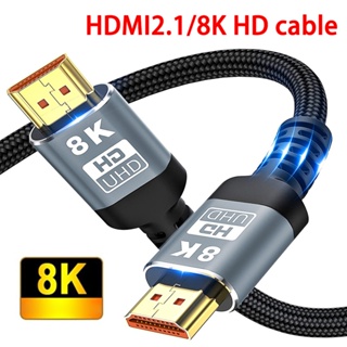 อะแดปเตอร์สายเคเบิล 8K HDMI 4K@120Hz 8K@60Hz HDMI 2.1 48Gbps สําหรับ RTX 3080 eARC HDR วิดีโอ PC แล็ปท็อป กล่องทีวี PS5