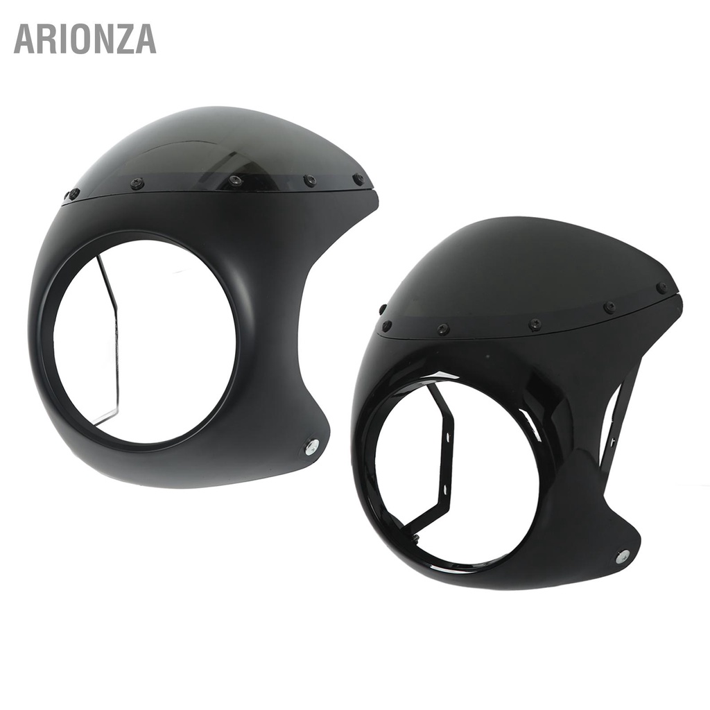 arionza-7in-รถจักรยานยนต์ไฟหน้า-fairing-ป้องกันกระจกหน้ารถ-universal-สำหรับรถจักรยานยนต์ส่วนใหญ่รอบไฟหน้า