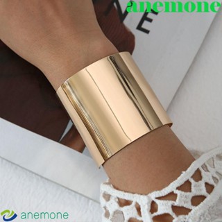 Anemone สร้อยข้อมือ กําไลข้อมือ เปิดกว้าง เท่ เกินจริง บุคลิกภาพ เครื่องประดับข้อมือกลวง ยุโรป อเมริกัน เฉพาะออกแบบคู่ สร้อยข้อมือโบฮีเมียน