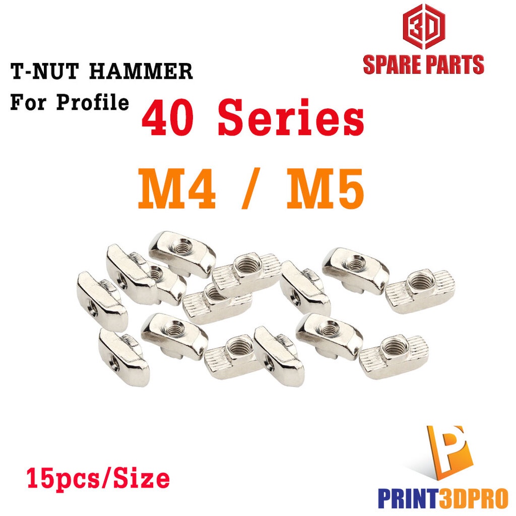 T Nuts Hammer For Aluminium Profile 4040 Series M4 , M5 15pcs/pack