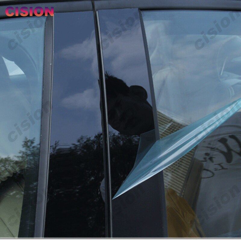 สติกเกอร์คาร์บอนไฟเบอร์-ติดเสาประตู-หน้าต่างรถยนต์-สีดําเงา-สําหรับ-honda-civic-fb-g9-9th-generation-2012-2015-8-ชิ้น
