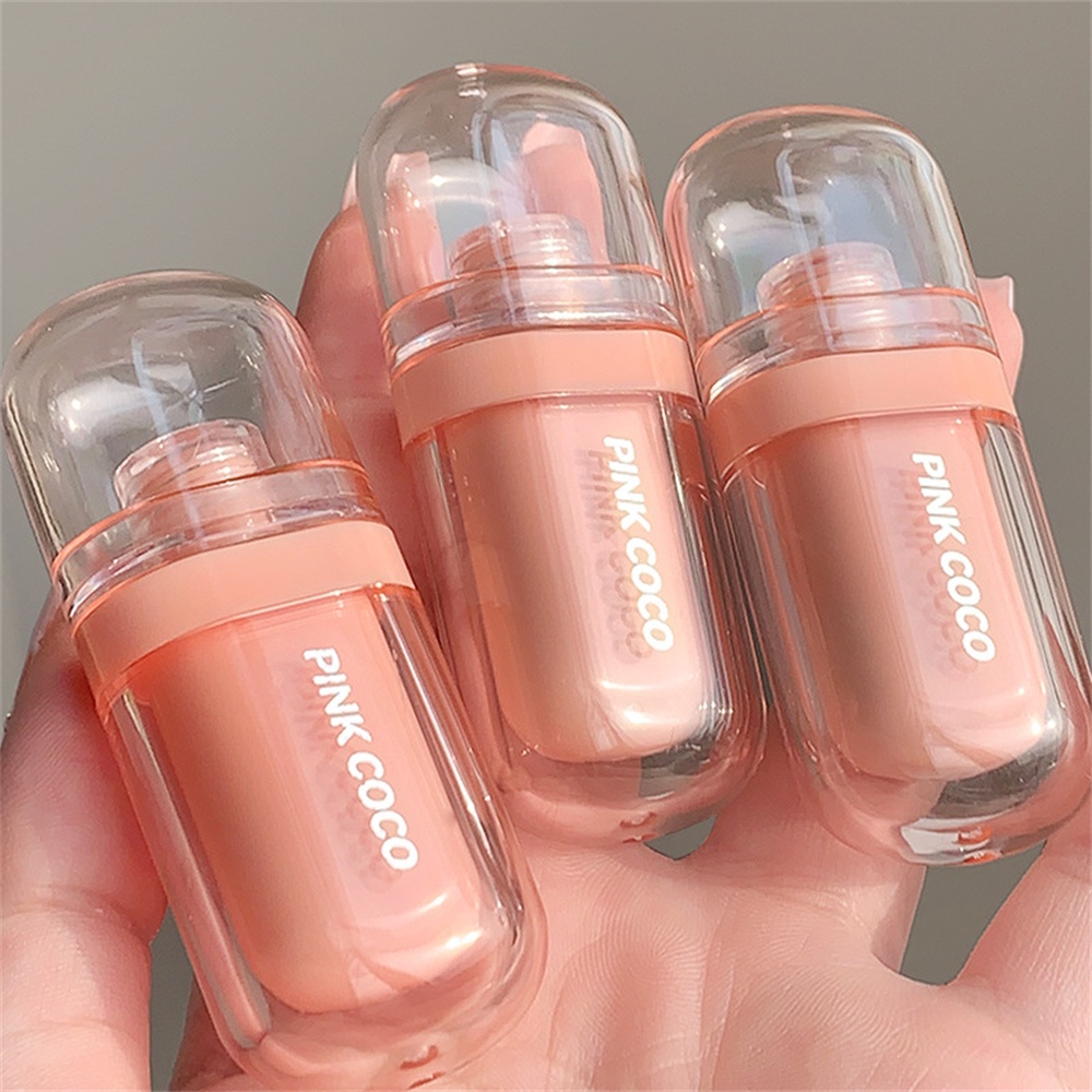 pinkcoco-small-popsicle-mirror-lip-glaze-moisturizing-lip-tint-clear-plump-moisturizing-student-pseudo-plain-face-whitening-doom