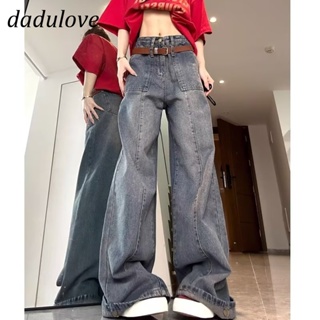 DaDulove💕 New American Ins High Street Retro Tooling Jeans Womens Niche High Waist Wide Leg Pants Trousers