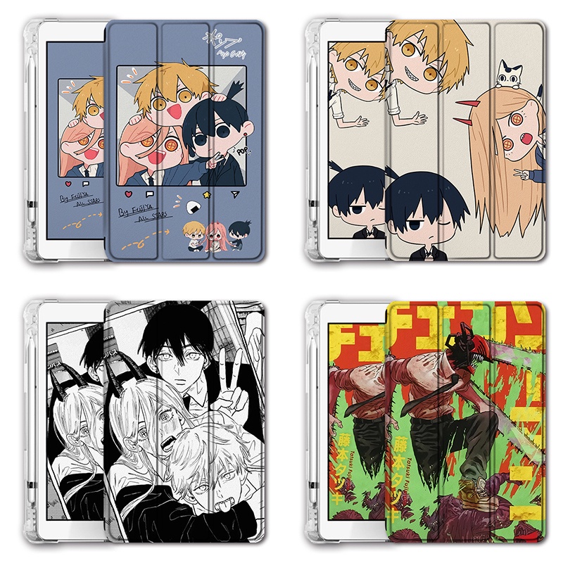 เคส-ลายเลื่อยยนต์-denji-power-hayakawa-aki-สําหรับ-ipad-air1-2-3-4-5-gen-7-8-9-gen10-ipad-gen6-mini-4-5-6-pro11-2022