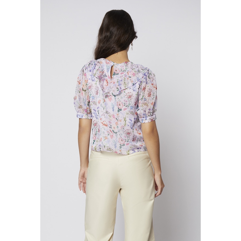ep-เสื้อเบลาส์ลายฟลอรัลแต่งแขนพอง-ผู้หญิง-สีม่วง-volume-sleeve-floral-blouse-4761
