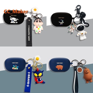 Anker Soundcore Life Dot 3i Protective Case Cartoon Our Bare Bear Keychain Pendant Soundcore Life A3i Silicone Soft Case Shockproof Case Protective Case Cute Crayon Creative Astronaut Spider-Man Anker Soundcore life Dot 3i Soft Case Protective Case