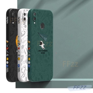 เคส Huawei Y9 2019 โทรศัพท์มือถือ กันกระแทก ลายดวงจันทร์ อวกาศ สไตล์คลาสสิก สําหรับ3bTKR