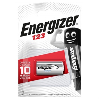 ถ่าน Energizer Lithium 123 battery 3 V รุ่น CR123 CR17345 EL123AP CR123 DL123A K123A