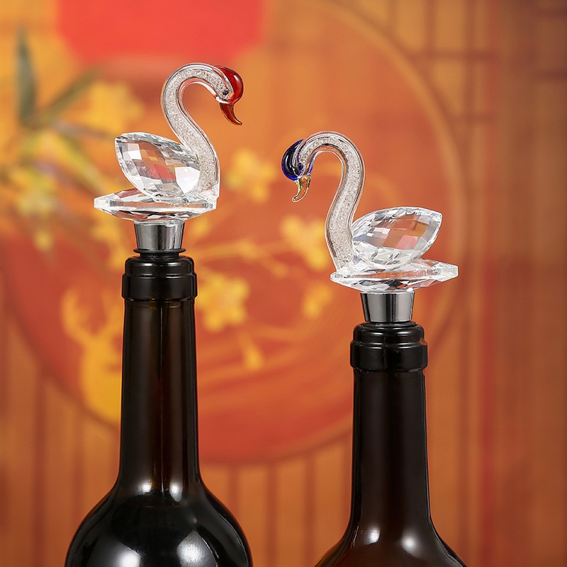 swan-crystal-ball-wine-pourer-animal-head-creative-wine-stopper-glass-water-bottle-mouth-liquor-spirit-pourer-drink-whisky-guide-bar-tool-accessories