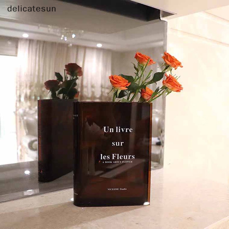 delicatesun-แจกันดอกไม้อะคริลิคใส-สําหรับตกแต่งบ้าน