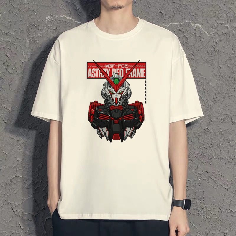 เสื้อคู่-เสื้อยืดแขนสั้น-yuanzu-liberty-gundam-ครบรอบ-40-ปี-mobile-suit-gundam-anime-ให้การพูดจาดีที่สุด-น่ารัก