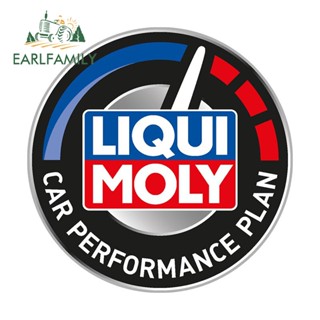 Earlfamily สติกเกอร์ไวนิล ลายกราฟิก Liqui Moly 13 ซม. x 13 ซม. สําหรับติดตกแต่งหน้าต่างรถยนต์