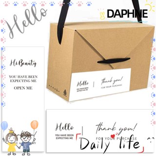 Daphne สติ๊กเกอร์ฉลาก Thank You ขนาดเล็กสําหรับตกแต่งบรรจุภัณฑ์ 50 ชิ้น