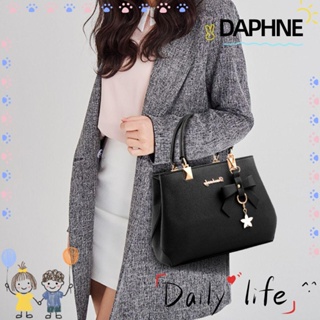 Daphne กระเป๋าสะพายไหล่ สะพายข้าง หนัง PU ทรงสี่เหลี่ยม สําหรับผู้หญิง