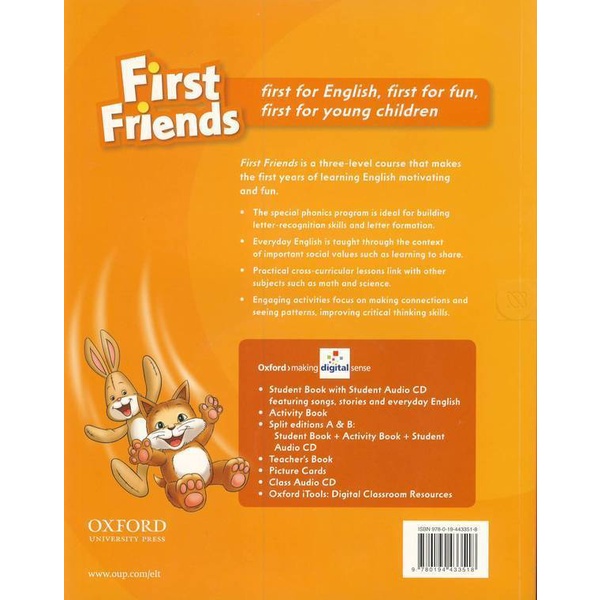 arnplern-หนังสือ-first-friends-3b-american-english-students-book-activity-book-cd-p