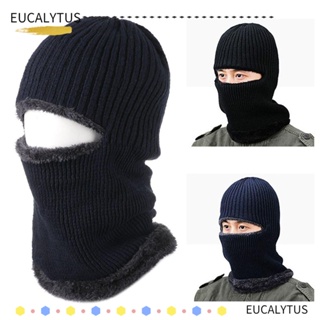 EUTUS Winter Knit Hat   Warm Single Hole Balaclava Hood