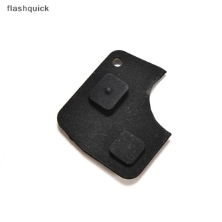 Flashquick ชุดซ่อมกุญแจรีโมท 2 ปุ่ม แผ่นยางสวิตช์ สําหรับ Toyota Black Nice