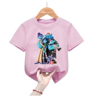 เสื้อยืดแขนสั้น พิมพ์ลายการ์ตูน Ruby Gillman Teenage Kraken Chelsea Kawaii สีชมพู สําหรับเด็กผู้ชาย และเด็กผู้หญิง
