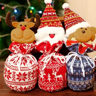 ถุงของขวัญ ถุงขนม ลายซานตาคลอส สโนว์แมน กวาง เพนกวิน คริสต์มาส