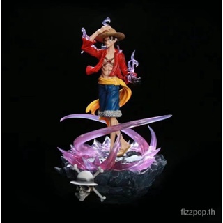 [Spot] pirate GK hot blood Lufei three combat power Mengqi D Lufei scene statue ornaments anime hand-held WKUR