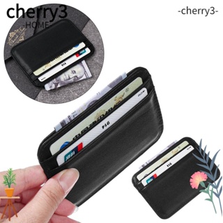 Cherry3 กระเป๋าสตางค์หนัง ทรงสลิม ใส่บัตรเครดิตได้ สําหรับผู้ชาย