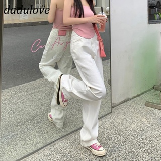 DaDulove💕 New American Ins High Street Thin Jeans Niche High Waist Wide Leg Pants Large Size Trousers