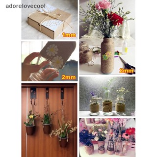 Adth เชือกปอธรรมชาติ แบบแห้งเร็ว 100 เมตร สําหรับตกแต่งของเล่น งานฝีมือ DIY