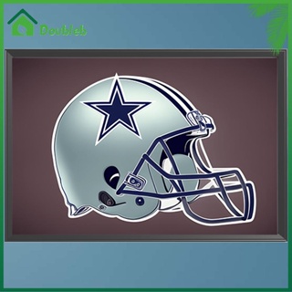 【Doub X ✮】ภาพวาดปักเพชร ทรงกลม ลายหมวกกันน็อค Dallas Cowboys 5D DIY สําหรับตกแต่งบ้าน AU ✮