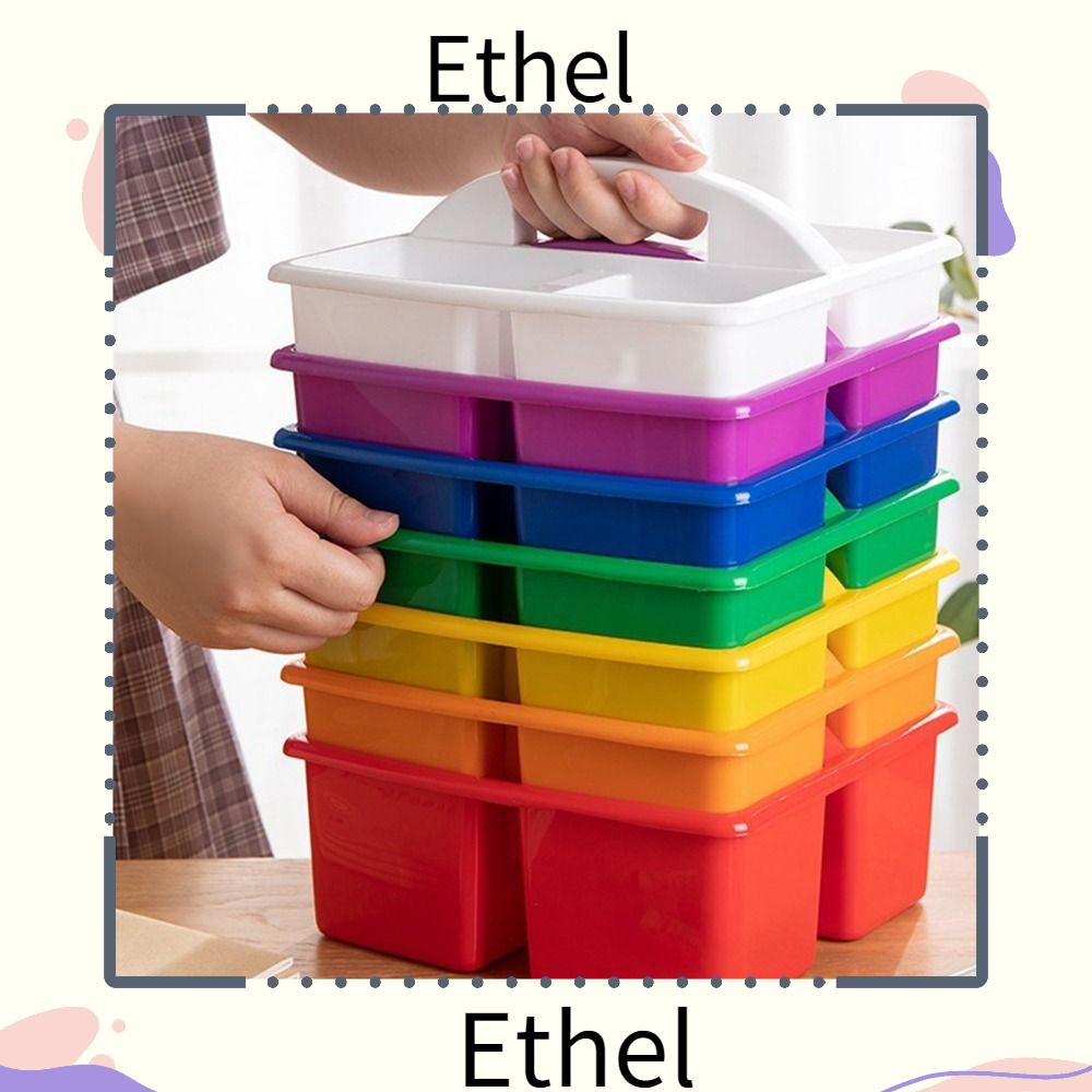 ethel1-กล่องแคดดี้-ตะกร้าเก็บเครื่องเขียน-แบบมือถือ-ที่เก็บแปรง-โต๊ะ-จัดระเบียบ