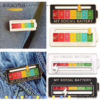 Eutus เข็มกลัด รูป My Social Mood Pin เครื่องประดับ สําหรับตกแต่งเสื้อผ้า กระเป๋าเป้สะพายหลัง