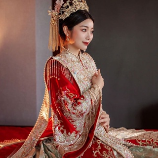Hanfu ชุดเดรสแต่งงาน สไตล์จีน หรูหรา สําหรับเจ้าสาว 2023