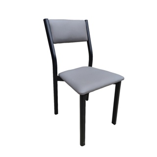 Electrol_Shop- DELICATO เก้าอี้รับประทานอาหาร รุ่น BLACKO-02 ขนาด 38x41x82 ซม. สีเทา  สินค้ายอดฮิต ขายดีที่สุด