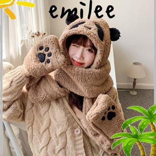 EMILEE หมวกบีนนี่ ขนเฟอร์เทียม ให้ความอบอุ่น แฟชั่นสําหรับผู้หญิง