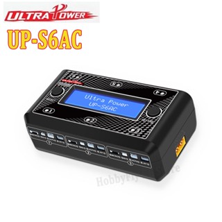 ที่ชาร์จแบตเตอรี่ UP-S6AC LCD ดิจิทัล 6x4.35W AC DC สําหรับโมเดลรถบังคับ 1S LiPO LiHV