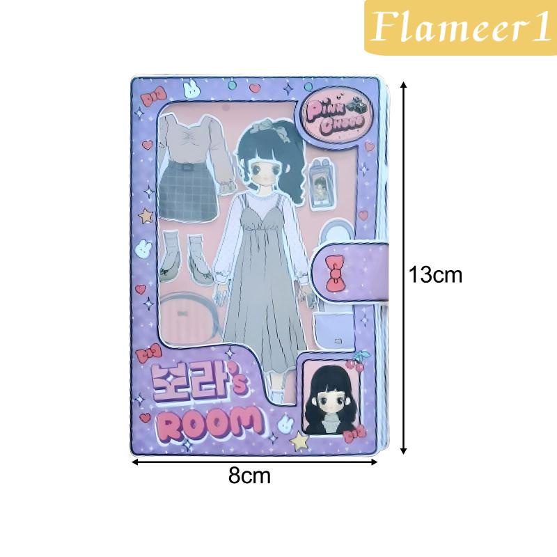 flameer1-หนังสือกิจกรรมเจ้าหญิง-แฮนด์เมด-แต่งตัวตุ๊กตา-หนังสือสติกเกอร์-สําหรับเดินทาง-ของเล่นอายุ-3-ปีขึ้นไป-วันหยุดวันเกิด