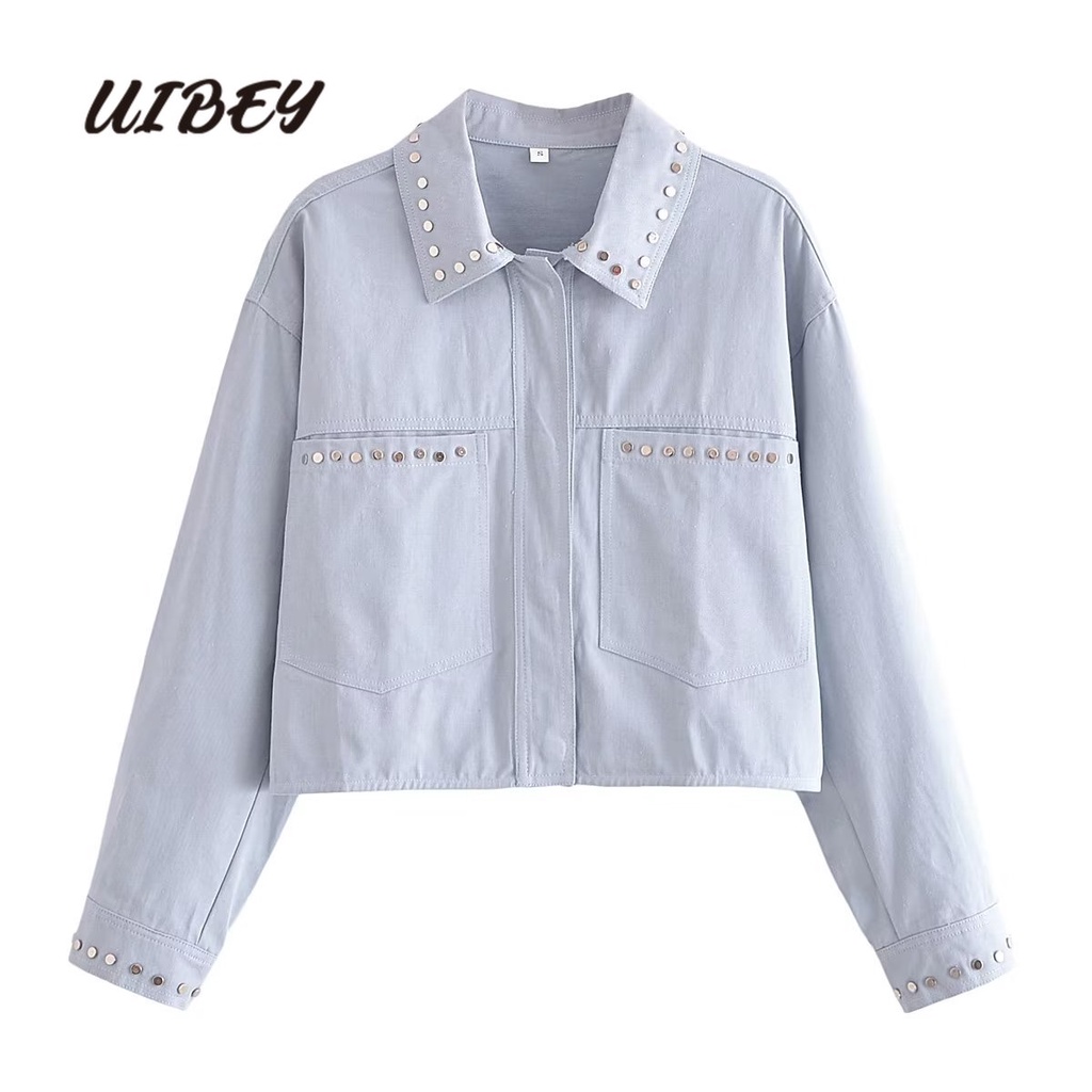 uibey-เสื้อโค้ทแฟชั่น-คอปก-สีพื้น-68177