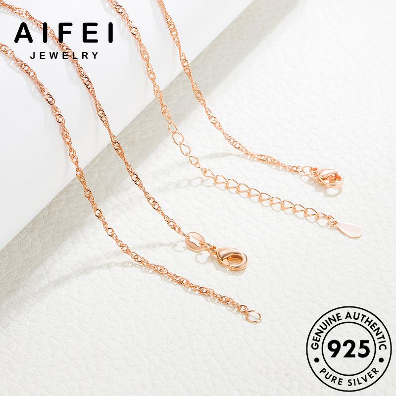 aifei-jewelry-สร้อยคอ-เงิน-เครื่องประดับ-ทอง-คลื่นน้ำอารมณ์-เครื่องประดับ-เกาหลี-ผู้หญิง-ต้นฉบับ-แฟชั่น-จี้-925-silver-แท้-n74