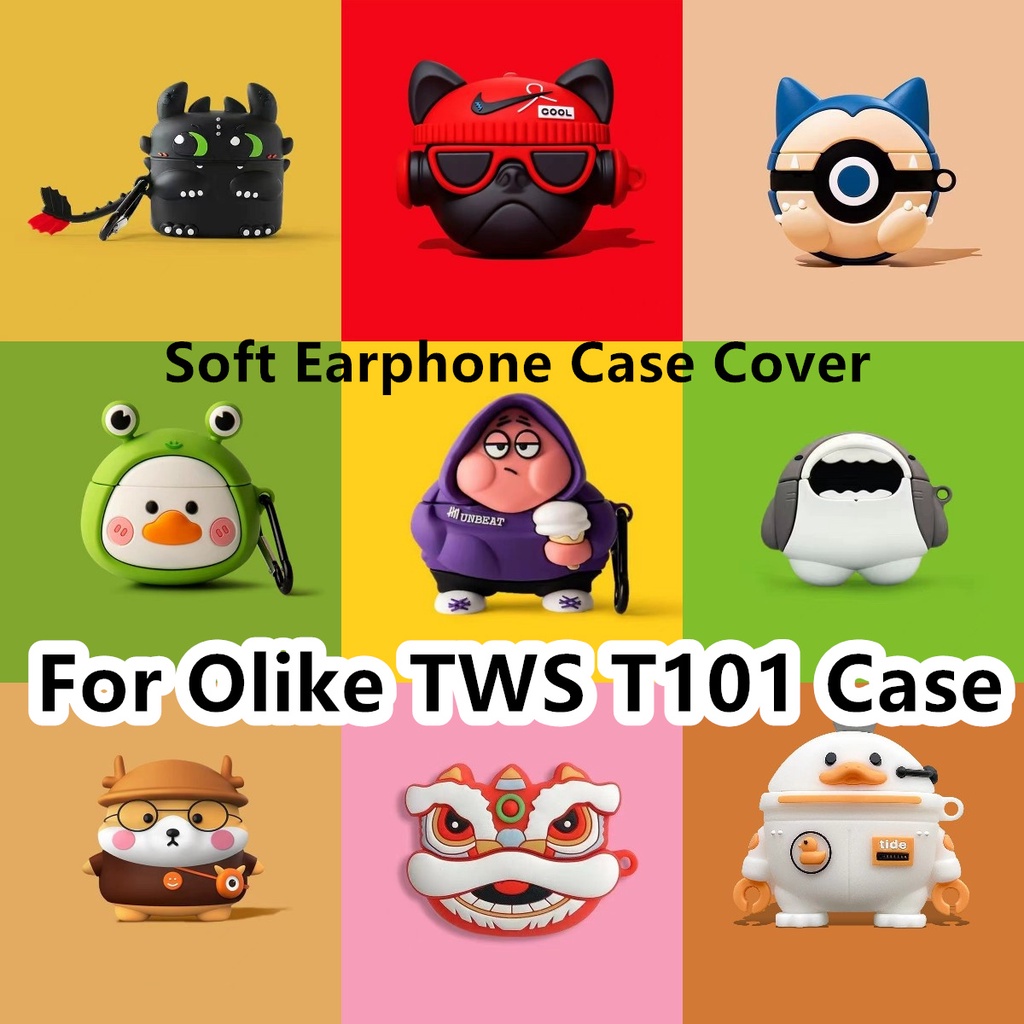 พร้อมส่ง-เคสหูฟัง-แบบนิ่ม-ลายสับปะรด-สําหรับ-olike-t101-tws-olike-t101