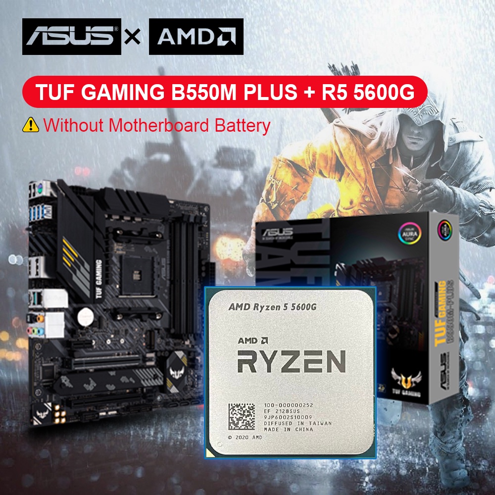 ใหม่ เมนบอร์ดโปรเซสเซอร์ AMD Ryzen 5 5600G R5 5600G CPU และ ASUS TUF ...