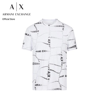 AX Armani Exchange เสื้อยืดผู้ชาย รุ่น AX3RZTFWZJ8EZ21BW - สีขาว