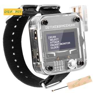 สมาร์ทวอทช์ WiFi Deauther Watch V3 ESP8266 OLED ควบคุม ทดสอบ ตั้งโปรแกรมได้