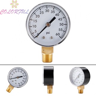 【COLORFUL】Gauge 2 Inch Predator Stainless Steel Water Pressure Gauge Pressure Gauge