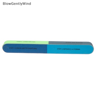 Blowgentlywind ตะไบฟองน้ํา 7 ด้าน สําหรับตกแต่งเล็บ 1 ชิ้น BGW