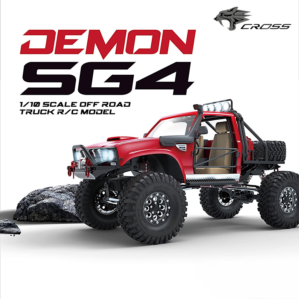 Cross RC DEMON SG4 4WD 4X4 ชุด Hard Shell 1/10 RC ไฟฟ้ารีโมทคอนโทรลรุ่น ...
