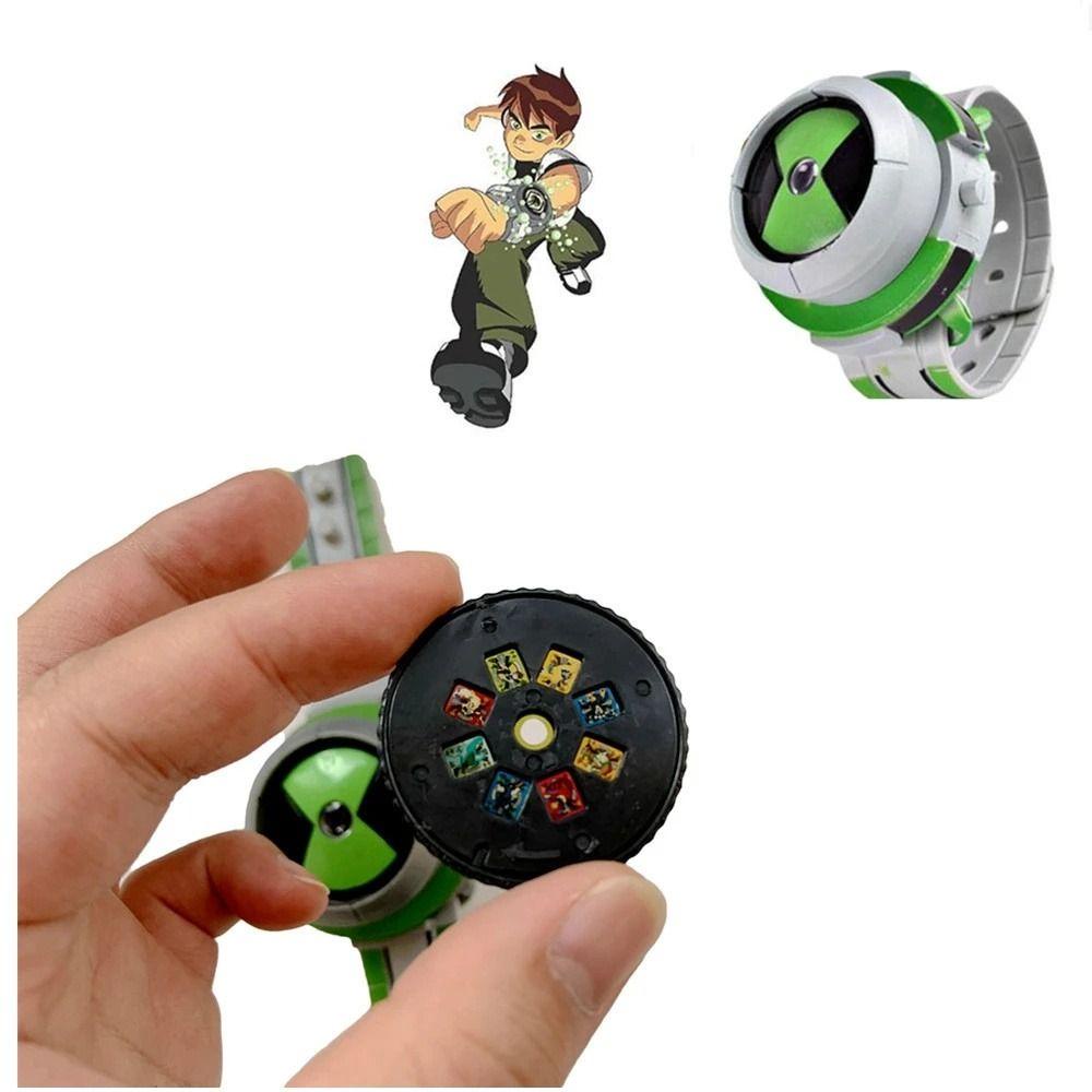 darby-โมเดลนาฬิกาข้อมือโปรเจคเตอร์-ลายการ์ตูน-ben10-ของขวัญสําหรับเด็ก