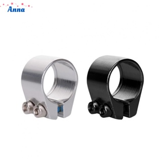 【Anna】Durable Aluminium Alloy Seatpost Clamp with Double Screws - 349MM - Black/Silver