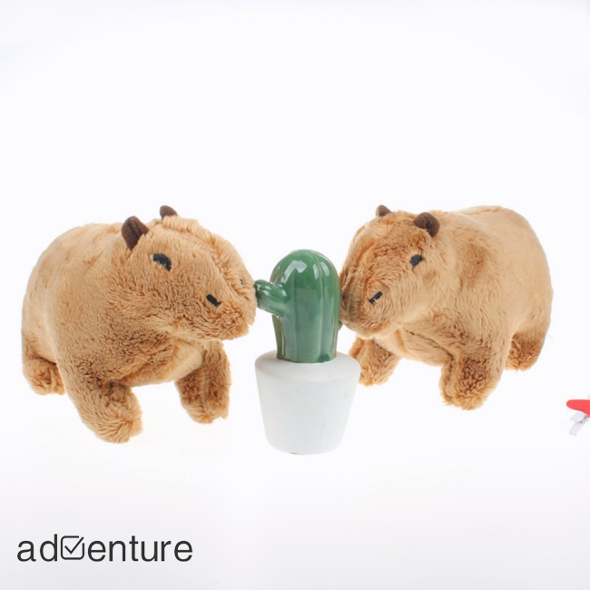 adven-ตุ๊กตานุ่ม-รูปการ์ตูนสัตว์น่ารัก-capybara-ขนาด-20-ซม-ของขวัญวันเกิด