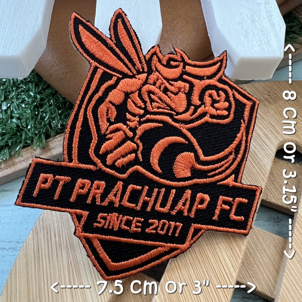 pt-prachuap-fc-พีที-ประจวบ-ฟุตบอล-ตัวรีดติดเสื้อ-อาร์มรีด-อาร์มปัก-ตกแต่งเสื้อผ้า-หมวก-กระเป๋า-แจ๊คเก็ตยีนส์-quote-em