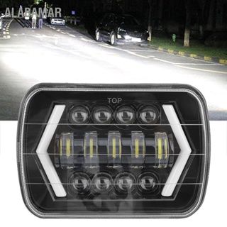 ALABAMAR 300W 7in LED ไฟหน้ารถอลูมิเนียมเชลล์สแควร์โคมไฟหน้าเหมาะสำหรับรถจี๊ป Wrangler