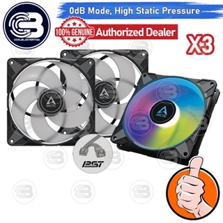 [CoolBlasterThai] ARCTIC PC Fan Case P14 PWM PST A-RGB 0dB (size 140 mm.) X3 Value Pack ประกัน 6 ปี